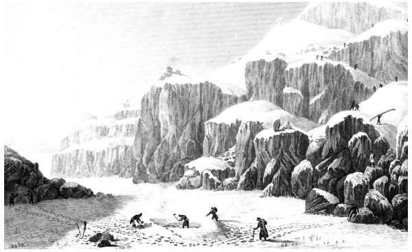 Picture Of George Back Expedition Crossing The Coppermine River