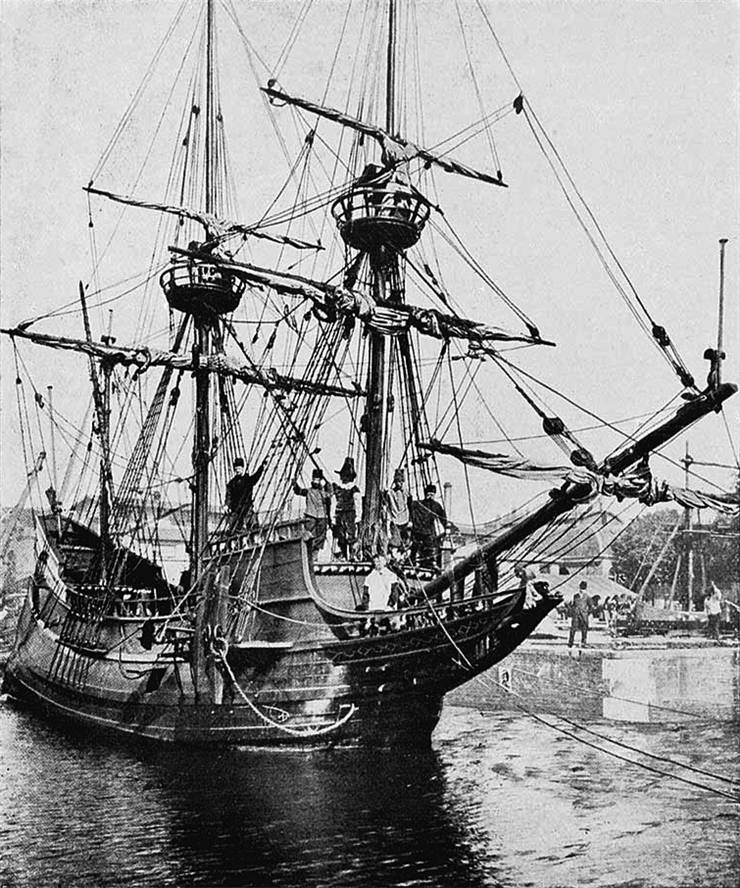 Picture Of Henry Hudson Ship Halve Maen